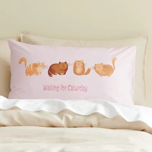 Waiting For Caturday Standard Pillowcase