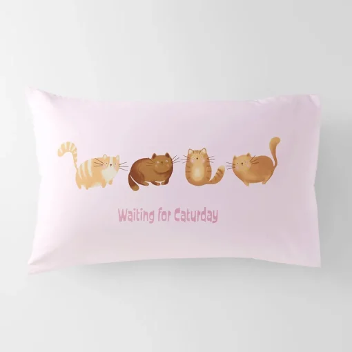 Waiting For Caturday Standard Pillowcase