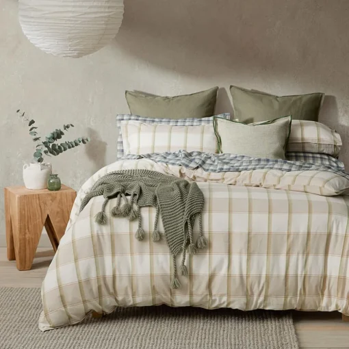 Watkins Washed Cotton Quilt Cover Set - Natural