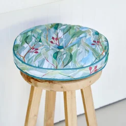 Winton Gum Print Round Outdoor Chair Pad