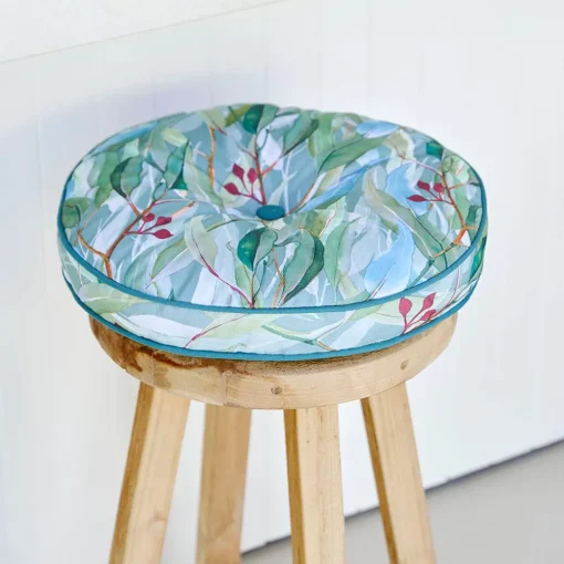 Winton Gum Print Round Outdoor Chair Pad