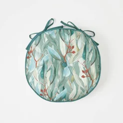 Winton Gum Print Round Outdoor Chair Pad