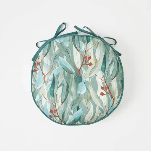 Winton Gum Print Round Outdoor Chair Pad