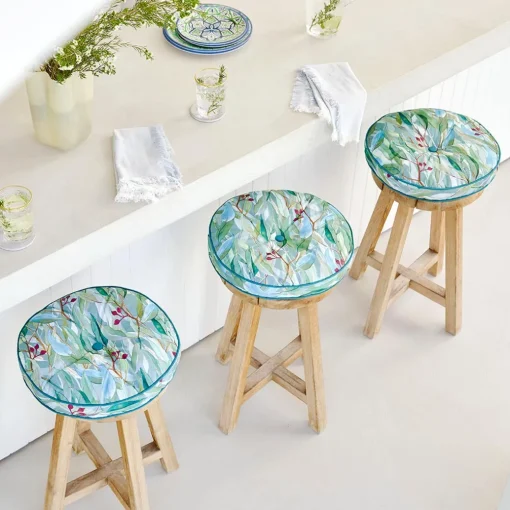 Winton Gum Print Round Outdoor Chair Pad