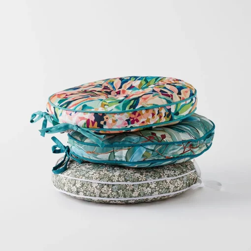 Winton Gum Print Round Outdoor Chair Pad