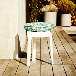 Winton Gum Print Round Outdoor Chair Pad