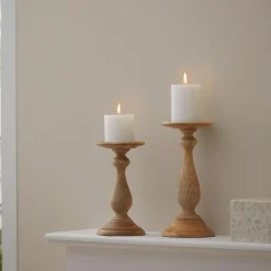 Wood Base Candle Sticks