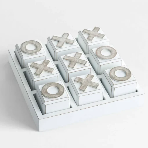 Wooden Tic Tac Toe Game