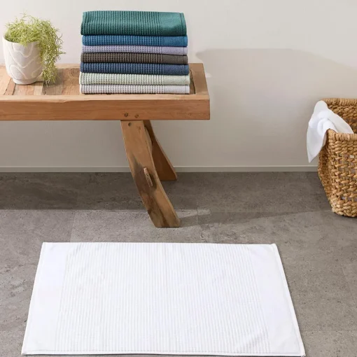 Wythe Bath Mat - Silver