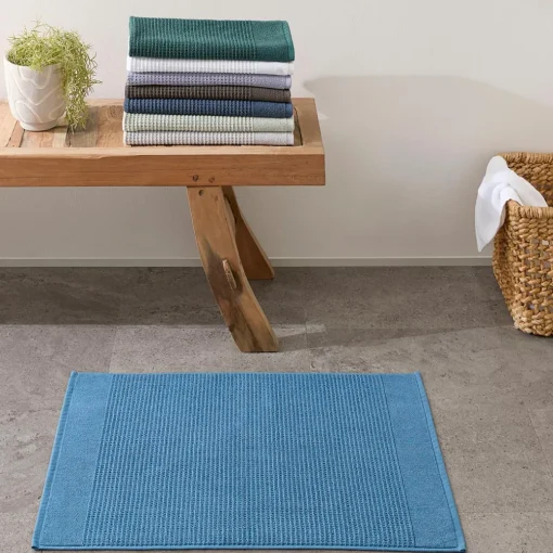 Wythe Bath Mat - Silver