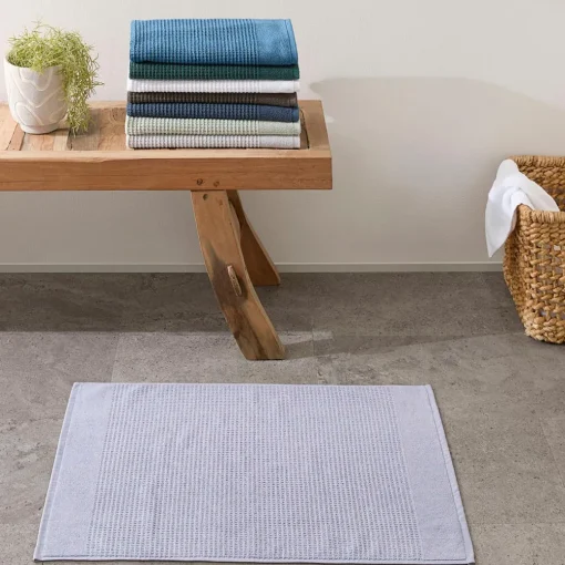 Wythe Bath Mat - Silver