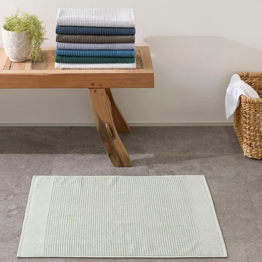 Wythe Bath Mat - Silver