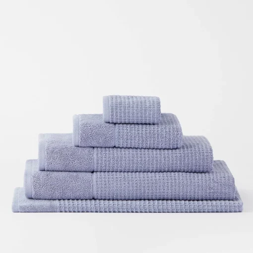 Wythe Waffle Towel - Navy