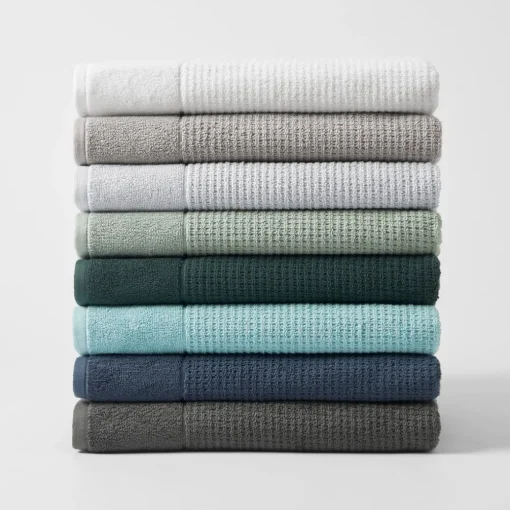 Wythe Waffle Towel - Navy