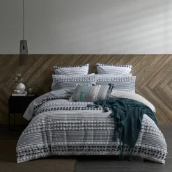 Zevon Woven Stripe Quilt Cover