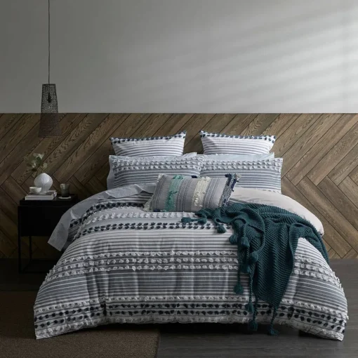 Zevon Woven Stripe Quilt Cover